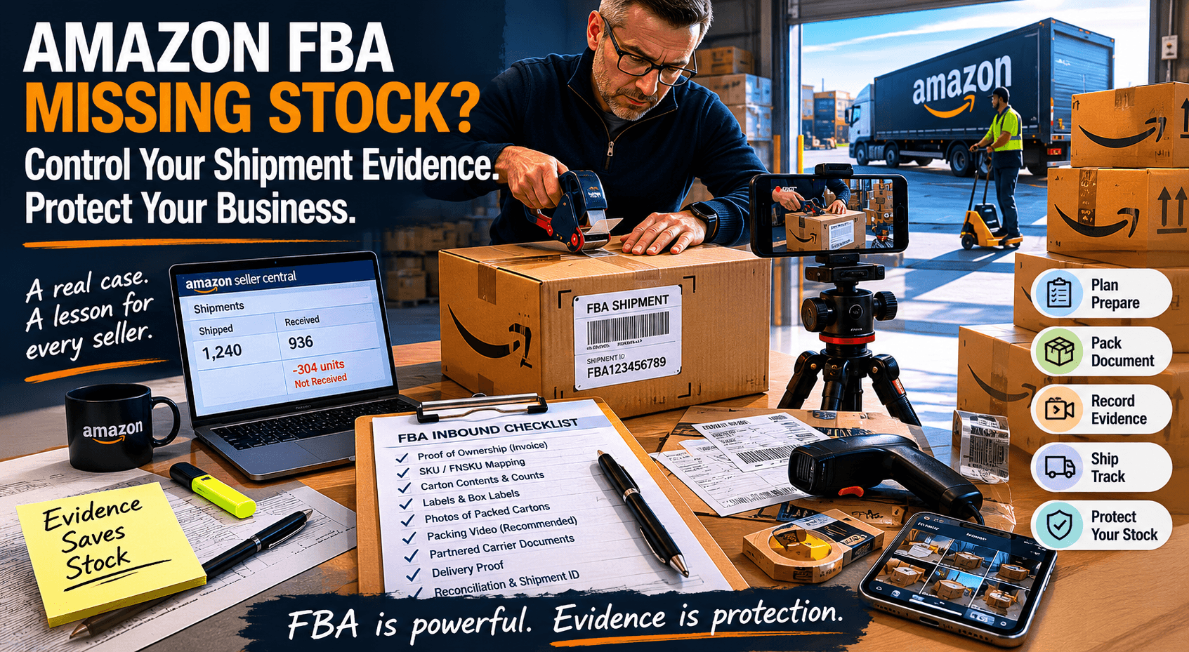 Amazon FBA Missing Stock, Why Sellers Must Control the Inbound Shipment Evidence